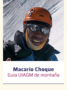 Macario Choque - GUÍA UIAGM DE MONTAÑA